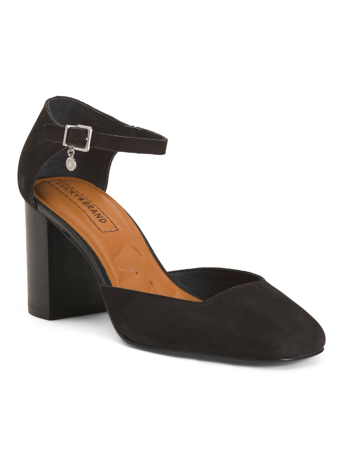 LUCKY BRAND Nubuck Dəri Kanira Topuqlu Terlik