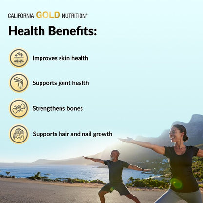 California Gold Nutrition Collagenup Hidrolizə Edilmiş Dəniz Kollagen Peptidləri Hialuron Turşusu və C Vitamini ilə Dadlantırılmamış 1