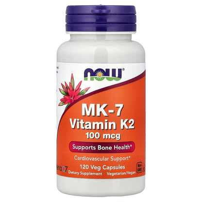 Now Foods MK 7 Vitamin K 2 100 Mcg 120 Bitki Kapsula