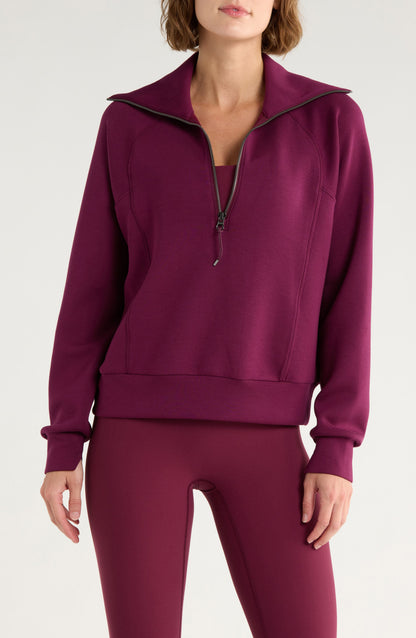 SPANX® AirEssentials Yarım Fermuar Sveatshirt
