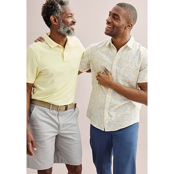 Kişi Sonoma Goods For Life® Qısa Cəkətli Piqe Polo Köynəyi