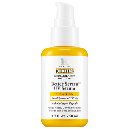 Kiehl's Since 1851 Better Screen™ UV Serumu SPF 50+ Kollagen Peptidi ilə Günəş Kremi