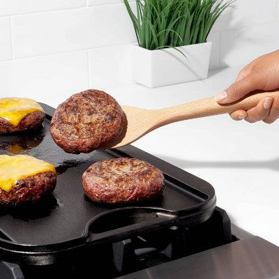 OXO 3-Parçalı Ağac Mətbəx Əşyaları Dəsti: Spatula, Qaşıq və Deşik Qaşıq
