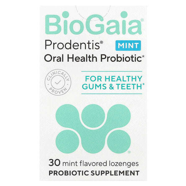 Biogaia Prodentis Ağız Sağlığı Probiotiki Sağlam Dişlər və Gingiva üçün Nane 30 Probiotik Pastil YoxYox