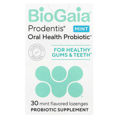 Biogaia Prodentis Ağız Sağlığı Probiotiki Sağlam Dişlər və Gingiva üçün Nane 30 Probiotik Pastil YoxYox