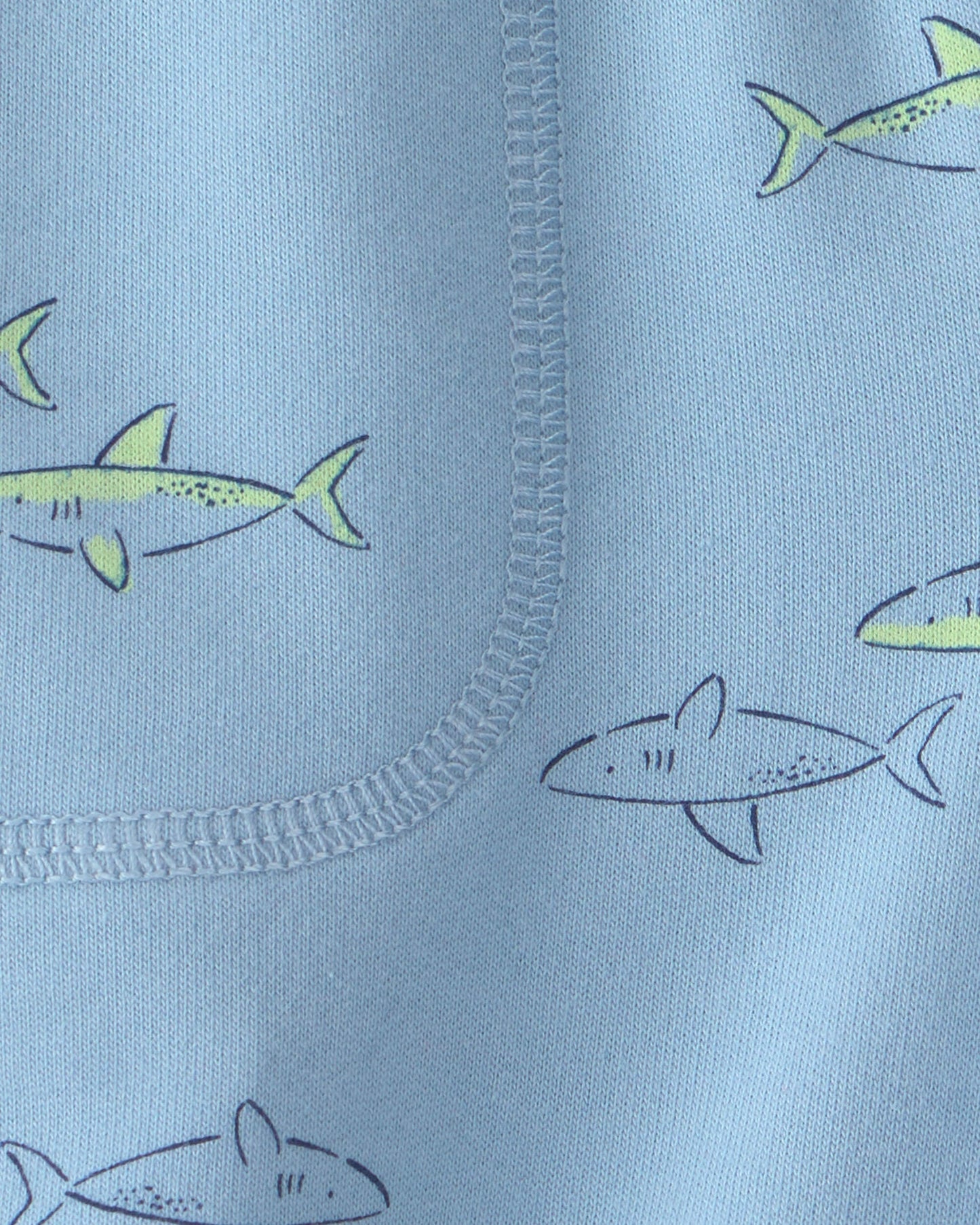 Carter's Uşaq Oğlan Shark Fransız Terry Şortları - Mavi