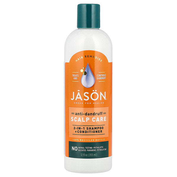 Jason Natural Kəpək Əleyhinə Saç Bakım 2-si-1-də Şampun Balzamı 355ml