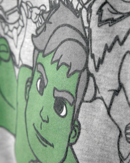 OshKosh B'gosh Uşaq Oğlan Marvel Incredible Hulk Fleece Huddi - Boz