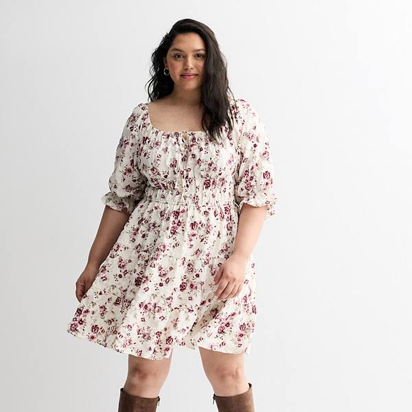 Juniors' Plus Size Liberty Love Qısa Tək Qadın Skater Geyimi