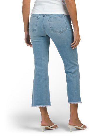 D. JEANS NEW YORK Yüksək Bel Açılı Cins Şalvar Cırt Ağzlı