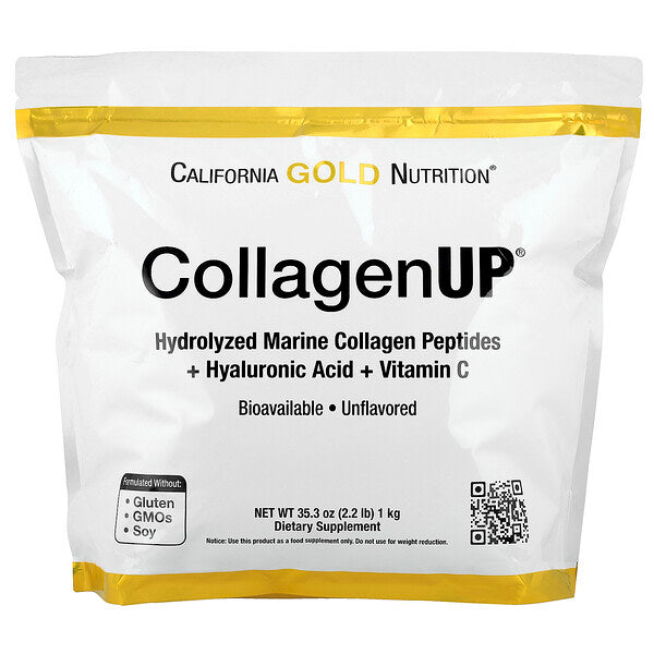 California Gold Nutrition Collagenup Hidrolizə Edilmiş Dəniz Kollagen Peptidləri Hialuron Turşusu və C Vitamini ilə 2