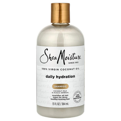 SheaMoisture 100% Xalis Kokos Yağı Gündəlik Nəmləndirici Şampun Bütün Saç Növləri üçün 384ml
