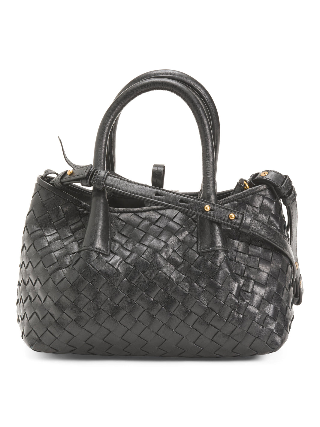 WALTER BAKER Leather Alina El Dokuması Mini Çanta Üstü Tutacağı və Askısı ilə