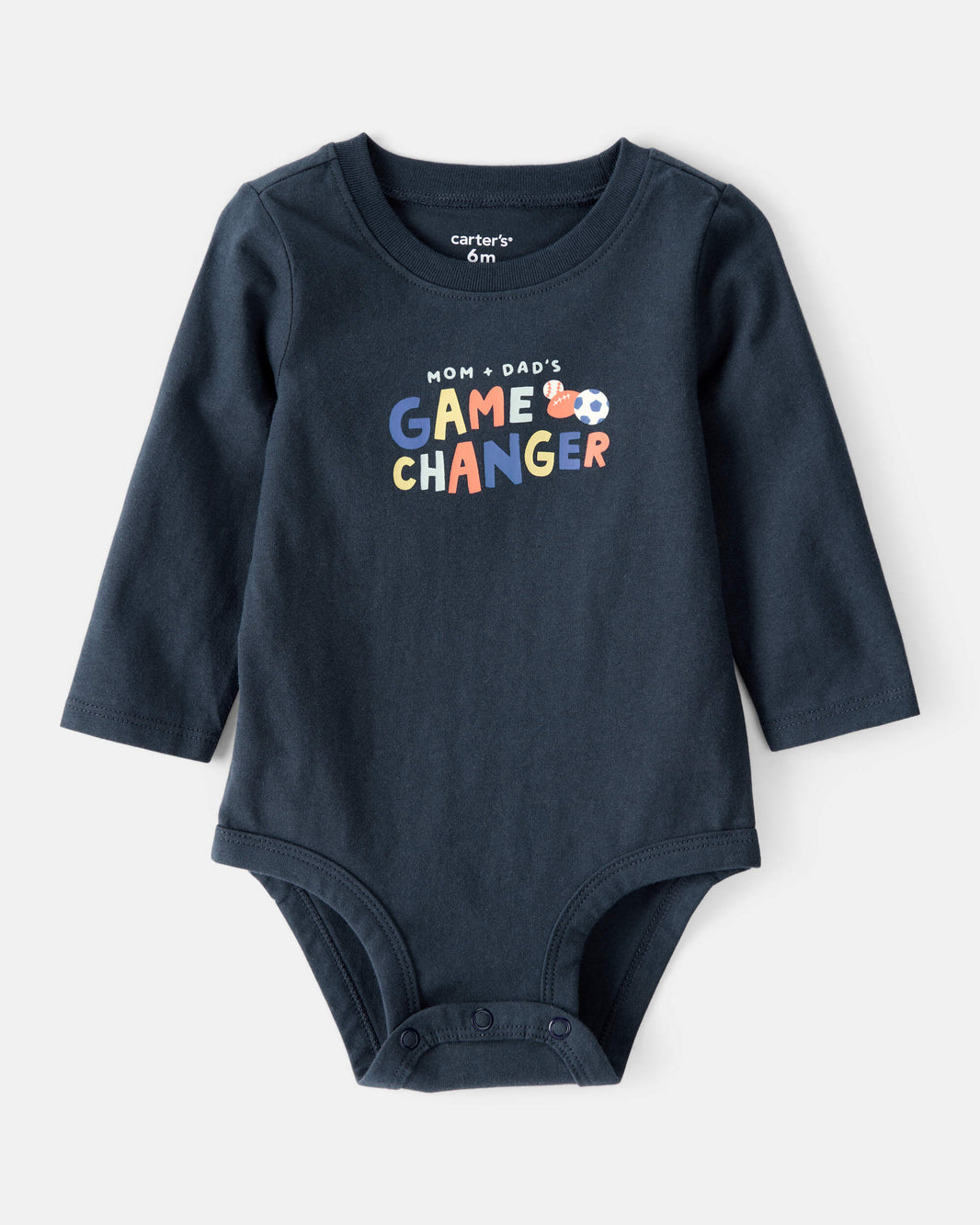 Carter's Uşaq Oğlan Pambıq Uzun Cəketli Qrafik Badi - Tünd Mavi