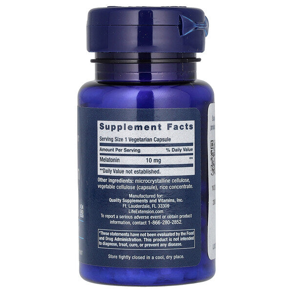 Life Extension Melatonin 10 Mg 60 Vegetarian Kapsul