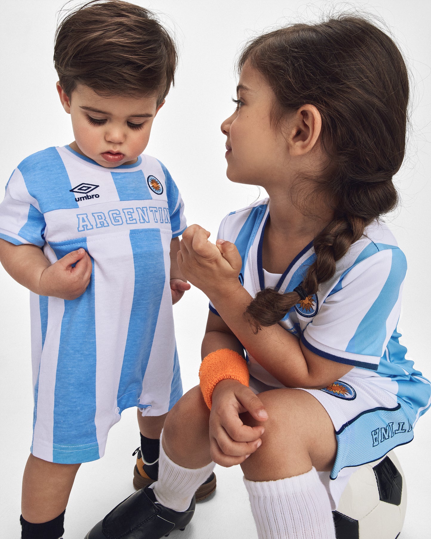 Carter's Qız Umbro Argentina Aktiv Ətəkli Şort - Açıq Mavi/Ağ