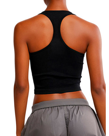 FREE PEOPLE Hayley Racerback Brami Kəsilmiş Üst