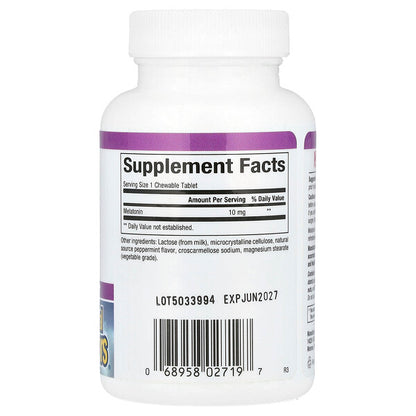 Natural Factors Stress Relax Melatonin 10 Mg 60 Çiğnənən Tablet