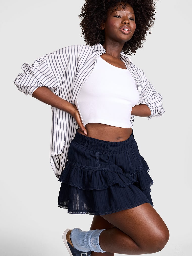 PINK Frill Seeker Ruﬄe Skort