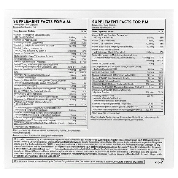 Thorne Multi Vitamin Elite A M P M 2 Şişə 90 Kapsul