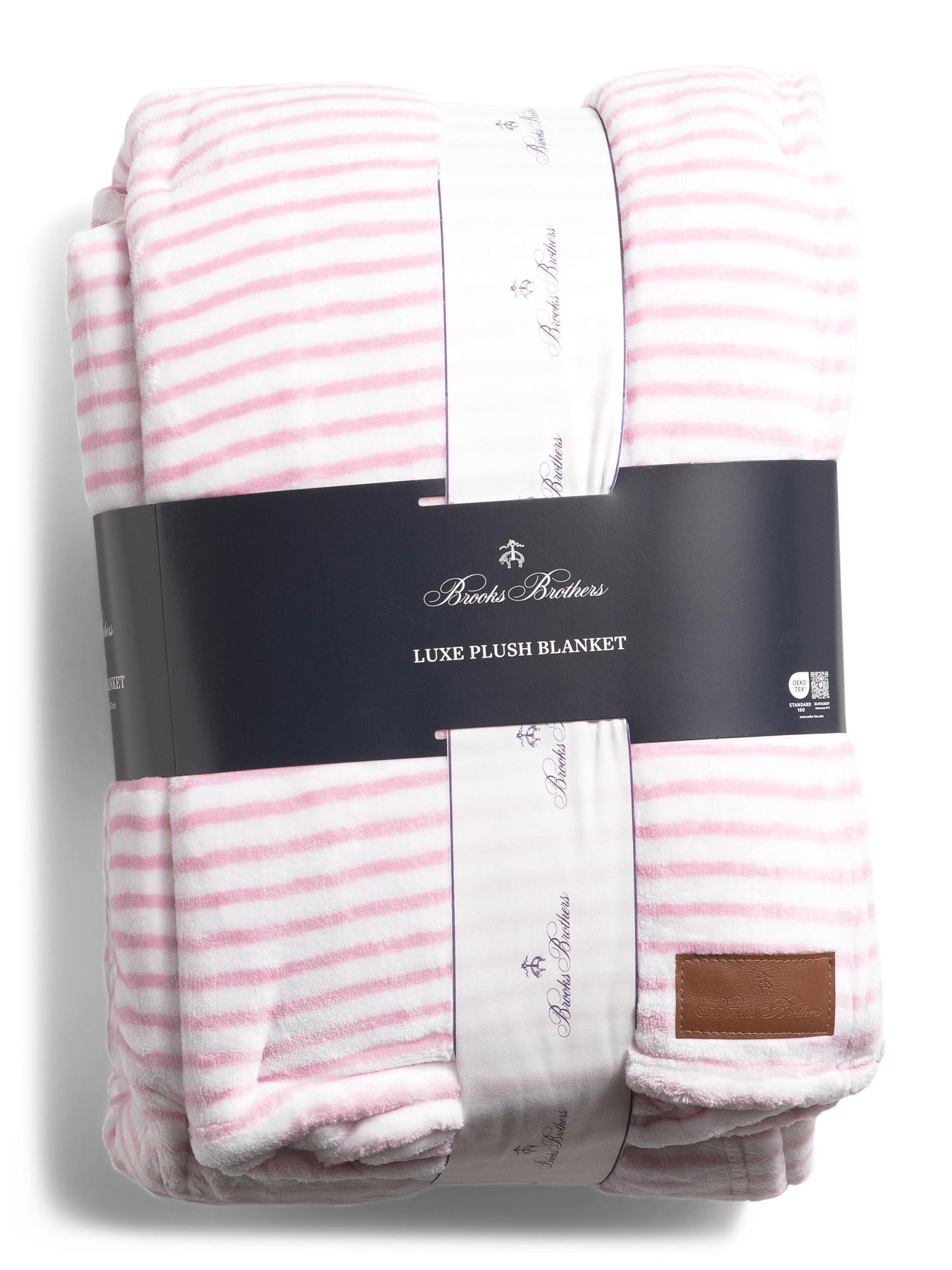Plush Striped Fleece Battaniye