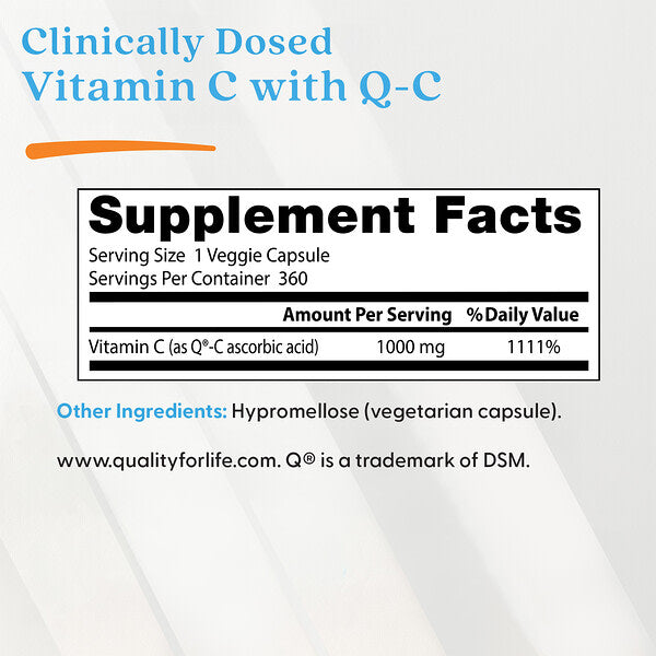 Doctor's Best Vitamin C 1000mg 360 Veqetarian Kapsul
