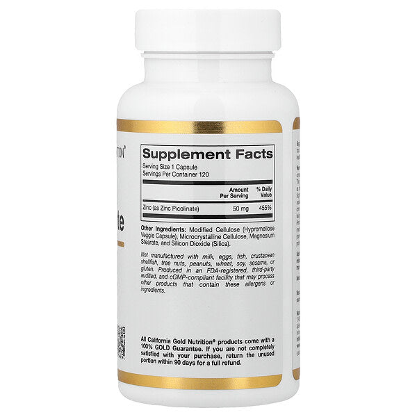California Gold Nutrition Sink Pikolinat 50 Mg 120 Veqan Kapsul