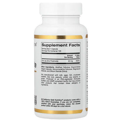 California Gold Nutrition Sink Pikolinat 50 Mg 120 Veqan Kapsul