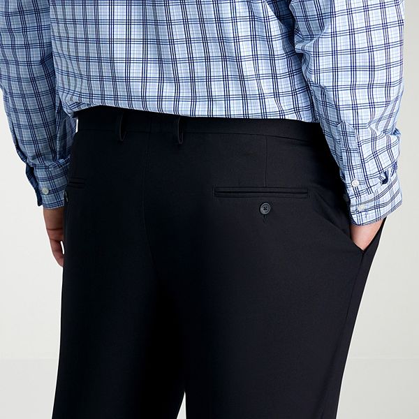 Haggar® Premium Comfort Böyük Ölçülü Düz Kesim Düz Ön Klassik Şalvar