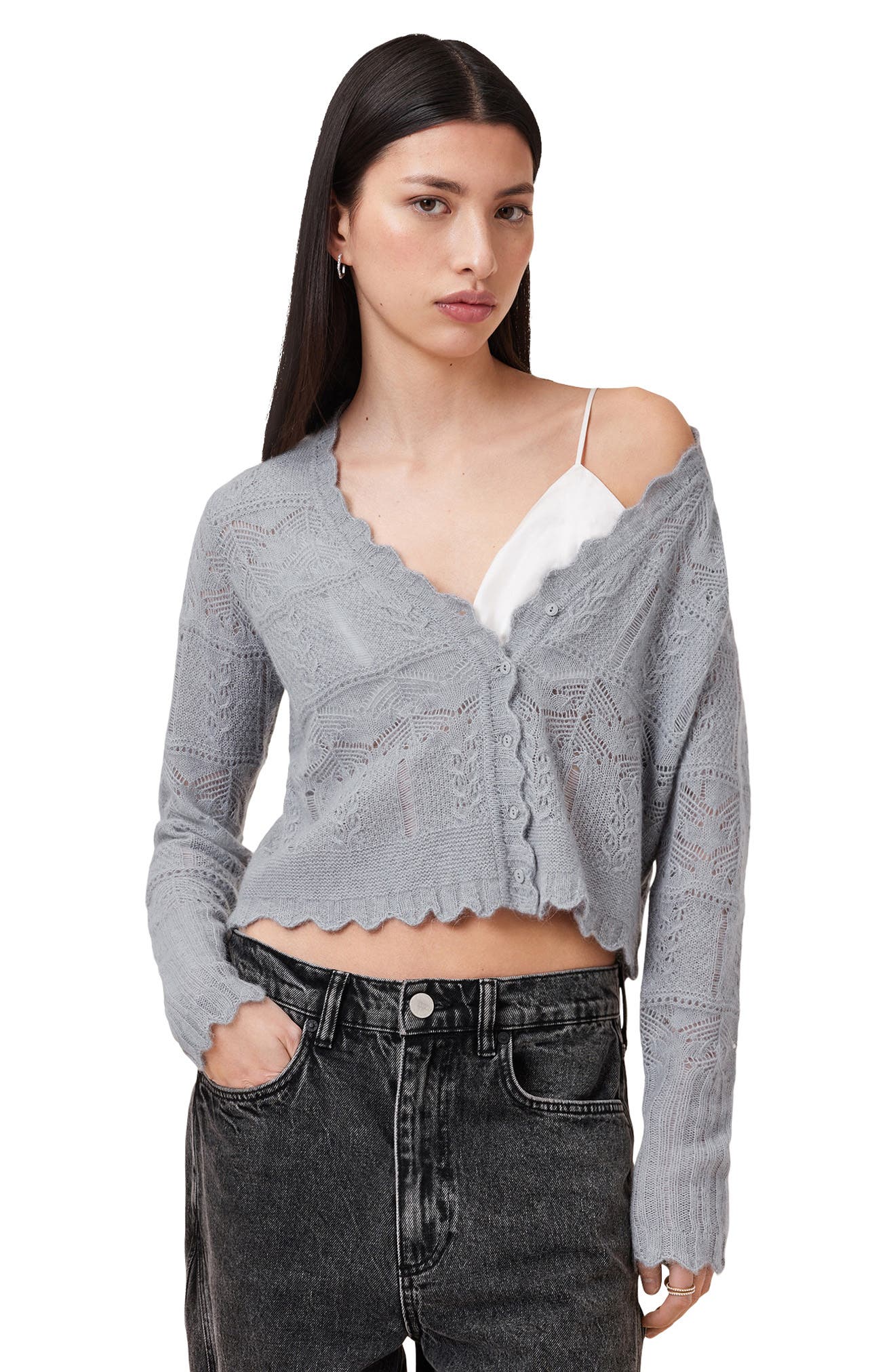 AllSaints Vanessa Yün və Alpaka Qarışıq Kardigan
