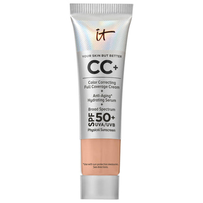 IT Cosmetics Mini CC+ Krem Tam Örtücü Rəng Düzəldici Tonal Krem SPF 50+