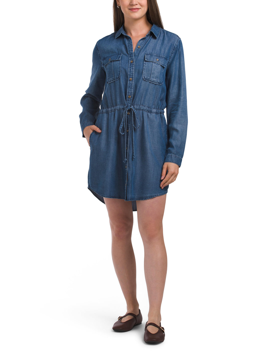 BELLA DAHL Utility Pocket Shirt Mini Geyim