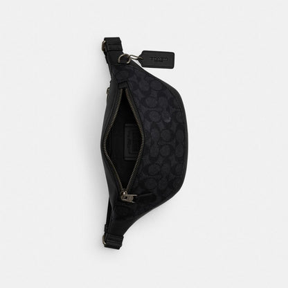Coach Warren Mini Kəmər Çantası Signature Kanvasdan