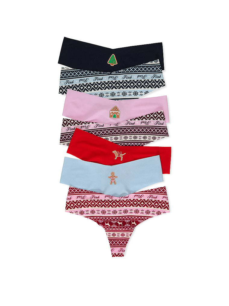 PINK 7-Paket Göz Aparan Tanga Tişört