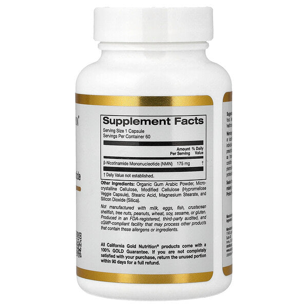 California Gold Nutrition NMN 175 mg 60 Bitki Kapsulu
