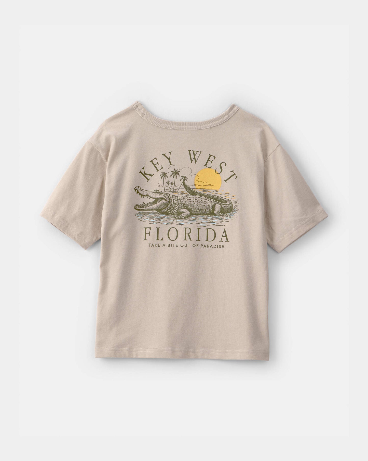 OshKosh B'gosh Oğlan Key West Qrafik Köynəyi - Bej