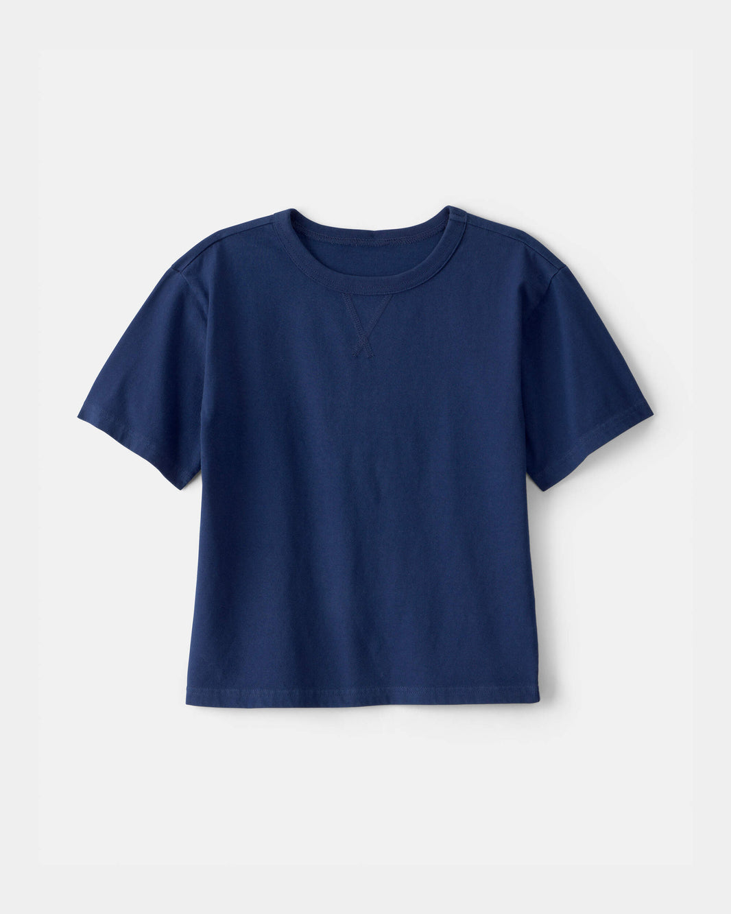 OshKosh B'gosh Oğlan Qısa T袖li Köynəyi - Tünd Mavi