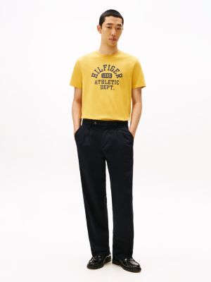 Tommy Hilfiger Hilfiger 1985 Atletik Loqo T-Shirt, Şəhər Sarısı YoxYox