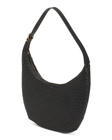 Leather Essentials Əyri Əl Toxunmuş Çanta