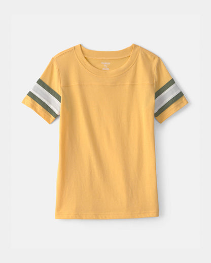 OshKosh B'gosh Oğlan Çizgili Qısa Kollu Köynək - Sarı