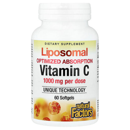 Natural Factors Liposomal C Vitamini 60 Softgel 500mg