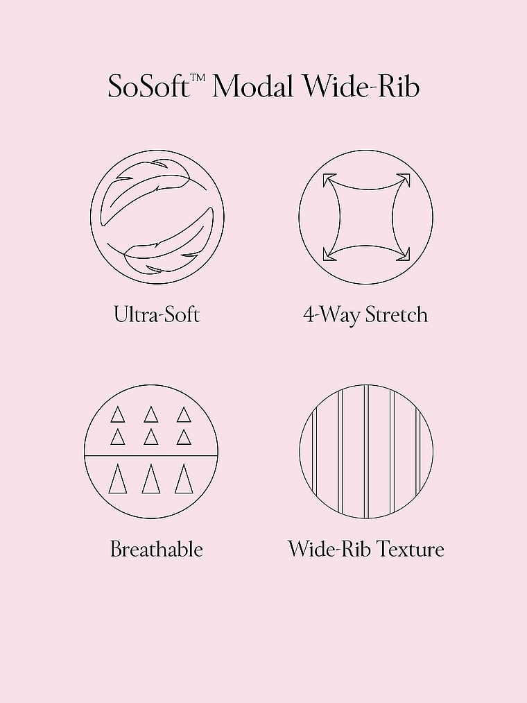 Victoria's Secret SoSoft™ Modal Geniş Nervürlü Kardiqan
