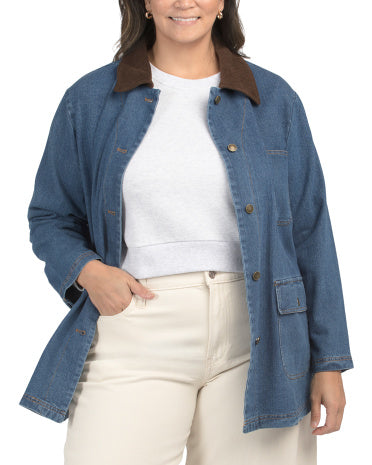 AVEC LES FILLES Plus Denim Tcn Palto