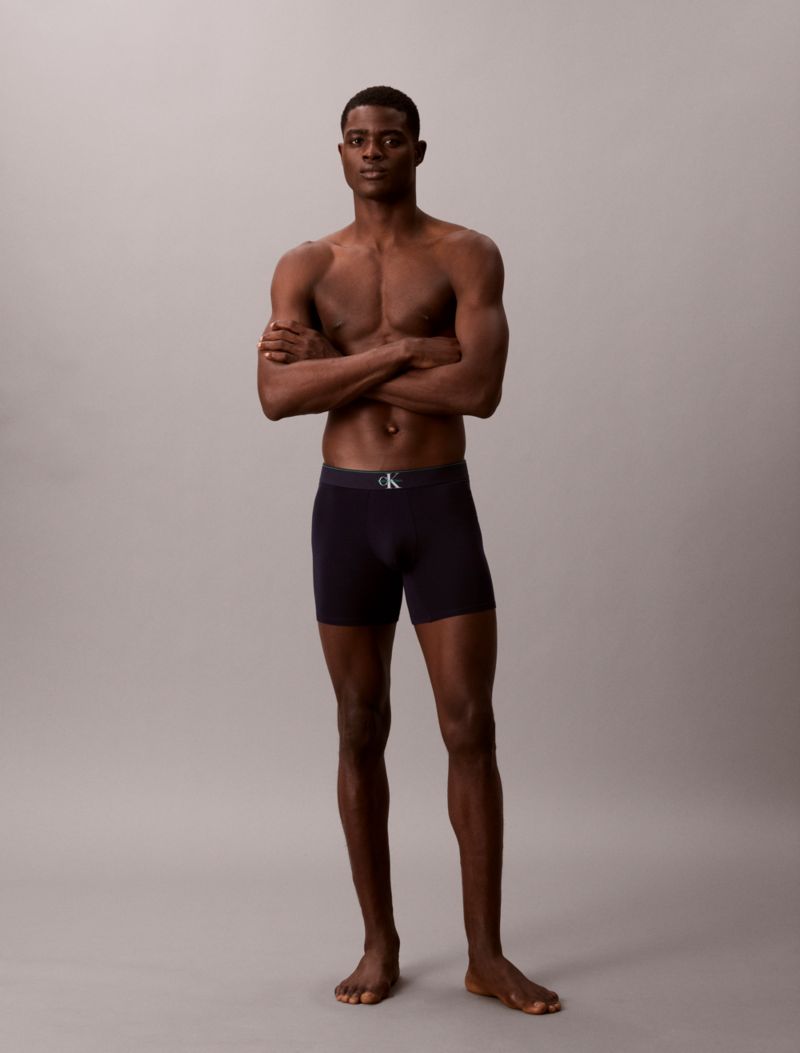 Calvin Klein Qrafik Monogram Pamuk Stretch 3'lü Paket Boxer Şort