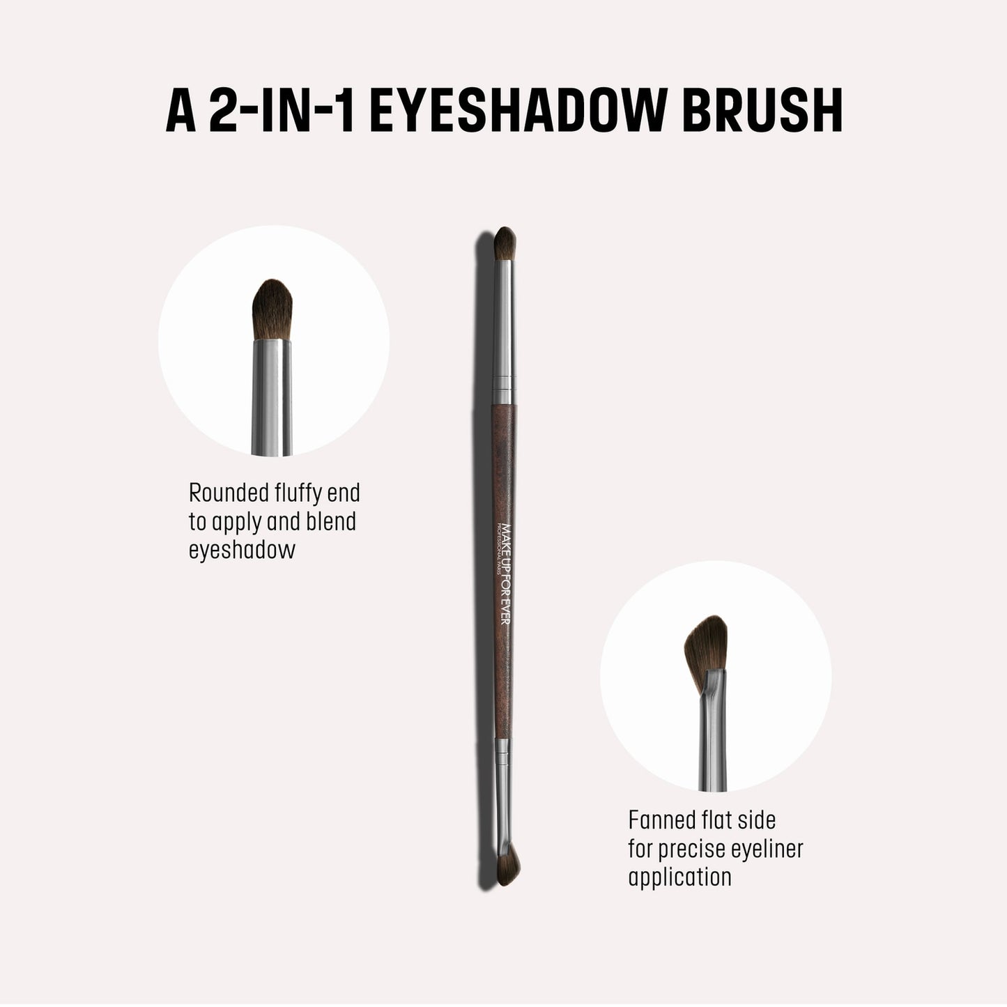 MAKE UP FOR EVER 262 Qoş Uclu Göz Kölgəsi və Eyeliner Fırçası