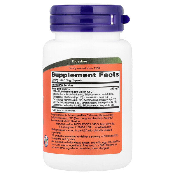 Now Foods Probiotic 10 50 Milyard 50 Bitki Kapsulu