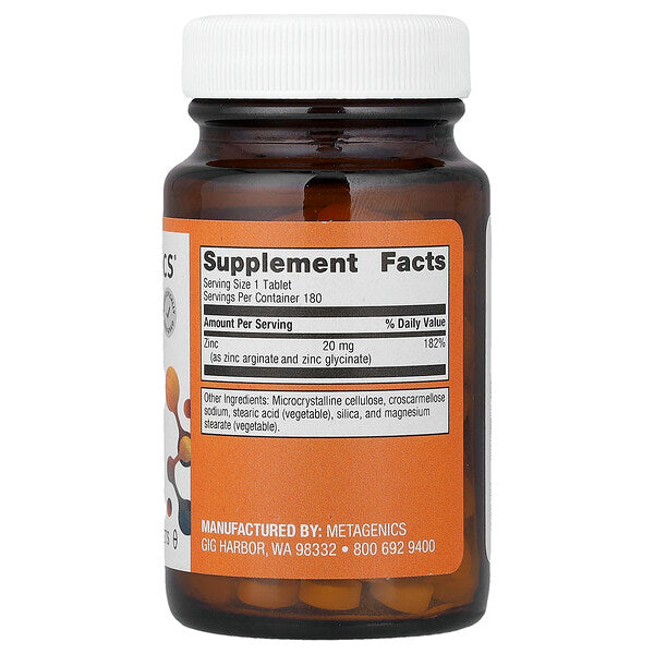 Metagenics Zinc A G 180 Tablet 20 Mg