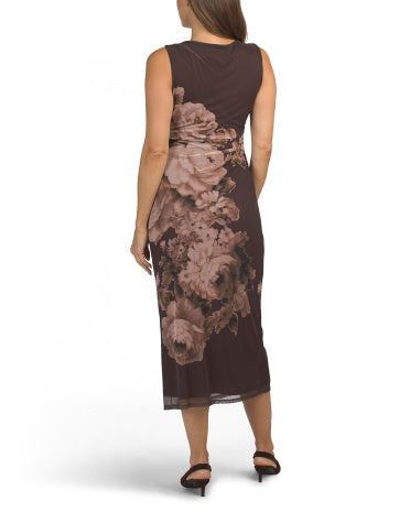 FAMOUS BRAND Çiçəkli Midi Geyim