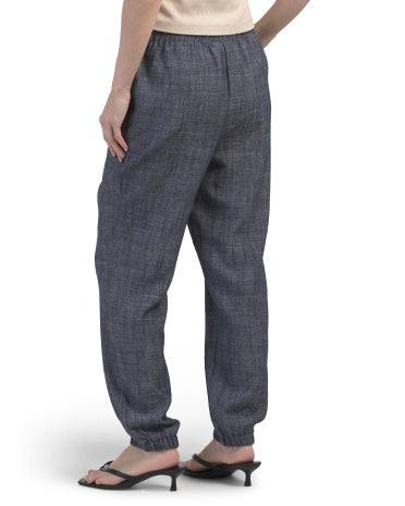 ELLEN TRACY Kətan Qarışımlı Kargo Jogger