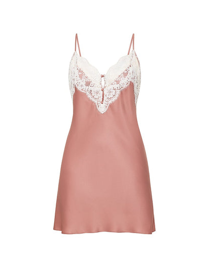 Victoria's Secret Satin Dantelli Qısa Slip Geyim